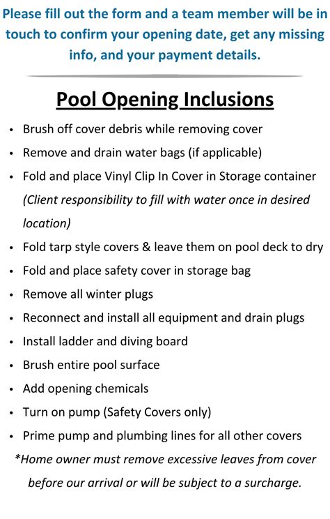 Pool Opening Service | Backyard Resorts