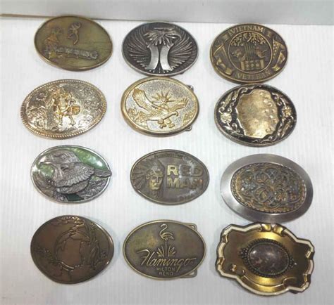 Lot - 12- Vintage Belt Buckles