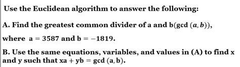 Image result for Euclidean Algorithm Questions and Answers
