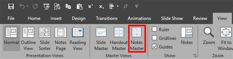 PowerPoint Notes Master 的图像结果