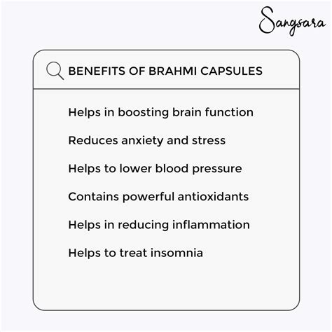 Buy SANGSARA BRAHMI (1X60) CAPSULES Online & Get Upto 60% OFF at PharmEasy