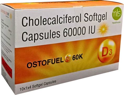 Ostofuel D3 60000 IU Softgel Capsule (4): Uses, Side Effects, Price ...