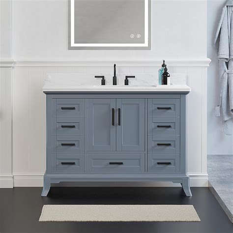 DELUXE LIVING 48 Bathroom Vanity with Sink, Bathroom Sink Cabinet India ...