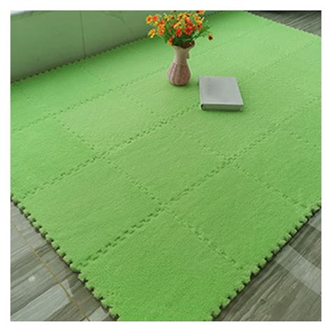 20 Pcs Interlocking Carpet Tiles,Plush Foam Square Floor Mats Set ...