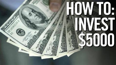 HOW TO INVEST $5000 📈 Investing Your First 5000 Dollars