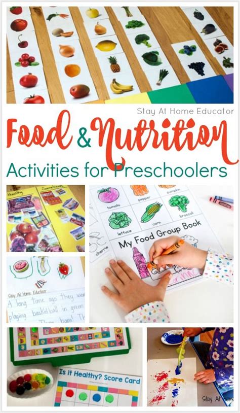 nutrition education activities for preschoolers