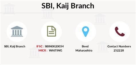 SBI Kaij IFSC Code SBIN0020034