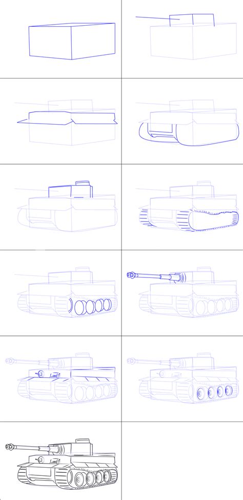 25+ Easy and Beautiful Tank Drawing Ideas - Drawing Photos