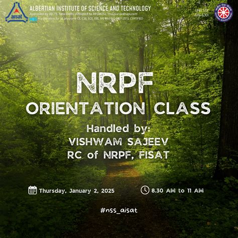 NRPF Orientation class – AISAT Engineering College