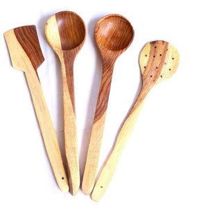 flipshoppee Bright and beautiful, Handmade Wooden Sheesham Spatula ...