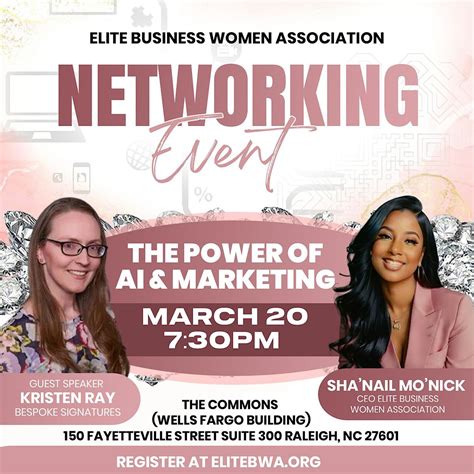 Elite Business Women Networking Event, The Commons ( Wells Fargo ...