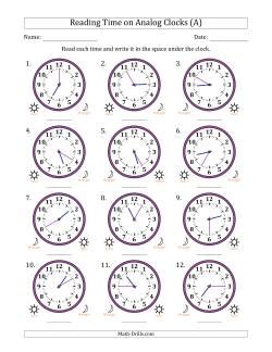 Time Reading Comprehension Worksheet 的图像结果