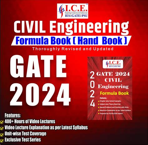 Buy Gate 2024 Civil Exam Preparation Formula Book , A Last Minute ...