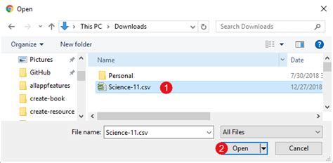 Upload Table of Content