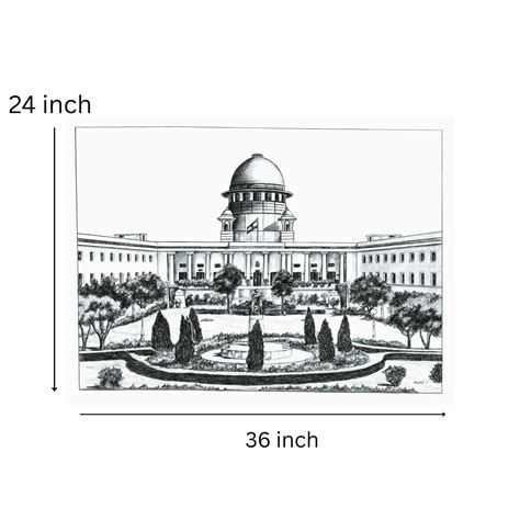 Print of the Supreme Court of India - Large – Law Suits And More