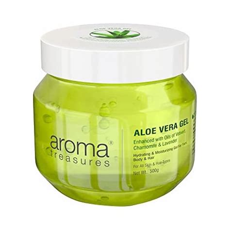 Aroma Treasures aloe vera gel for face, skin, body & hair | Paraben ...