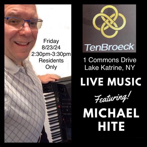 Michael Hite Live @ TenBroeck!, Ten Broeck Commons, Lake Katrine, 23 ...