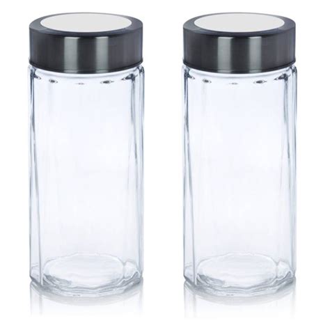 Yera X-Series KPM 580 ML Glass Storage Jar with Steel Lid | Transparen ...