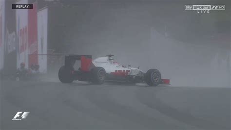 WATCH: Romain Grosjean crashes out of the Brazilian GP...even before it ...