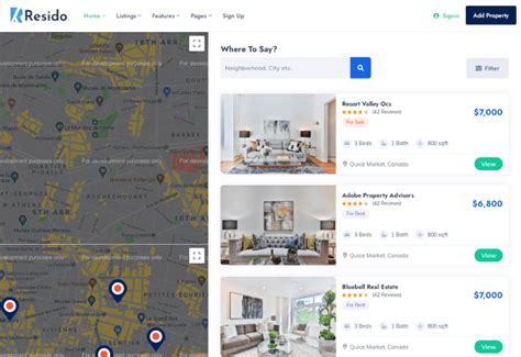 Resido - Vue 3 Real Estate Template
