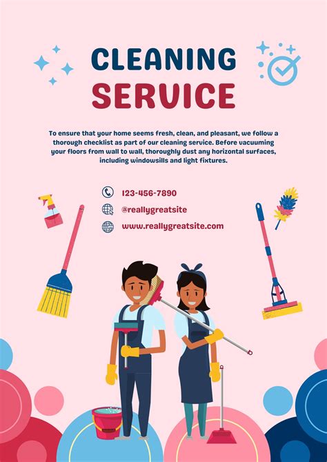 Cleaning Service Flyers Free Template