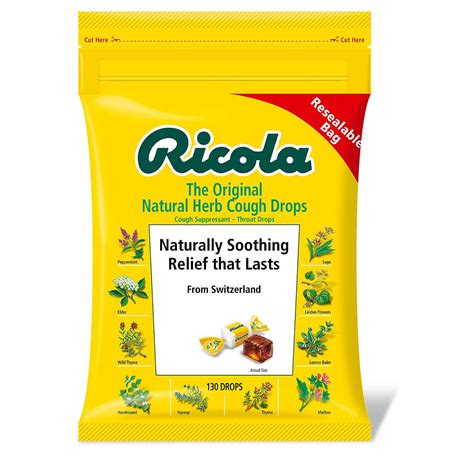Buy Ricola Original Natural Herb Cough Drops 2 Bags 130 Drops each ...