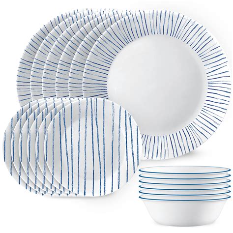 Amazon.com | Corelle 18-Piece Dinnerware Set, Service for 6 ...