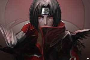 Naruto Shippuden Itachi Uchiha Poster 18 x 12 inch 300 GSM Paper Print ...