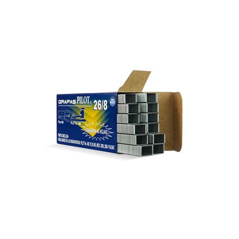 Grapa Pilot 26/8 caja con 5040 pzas. – Du Papier México