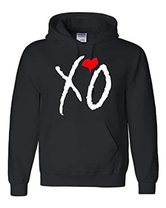 Amazon.com: Medium Black Adult XO The Weeknd Sweatshirt Hoodie: Clothing