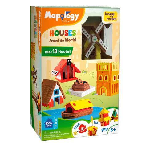 Imagimake Mapology Worldwide Houses — Toycra