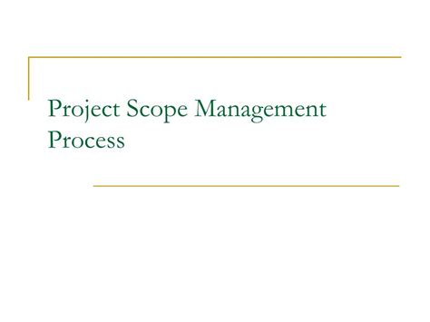 Scope Management Process 的图像结果
