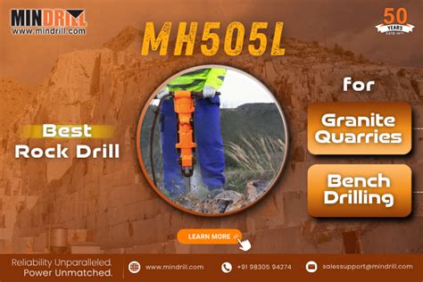 Best Rock Drill for Granite Quarries & Bench Drilling | MH505L