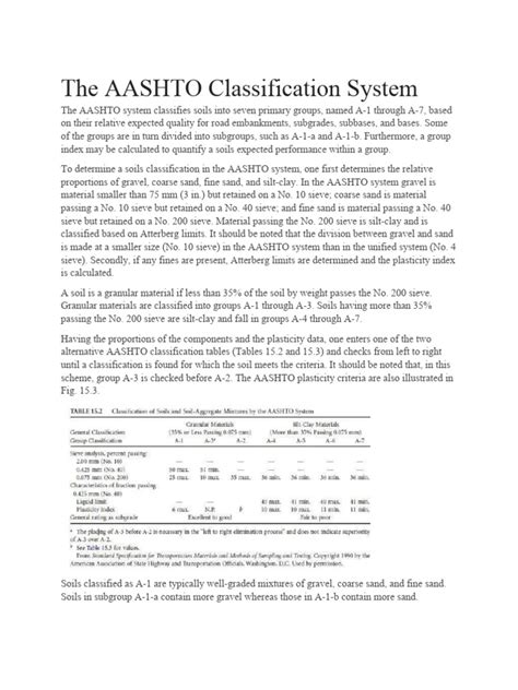AASHTO Soil Classification System Applications 的图像结果