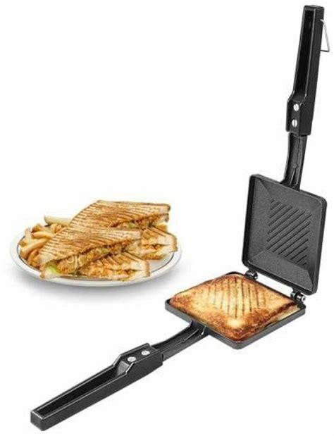 vitzie non-Stick Aluminium Gas Toaster Grill Sandwiches Gas Toaster ...