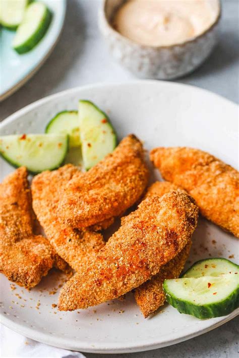 Crispy Air Fryer Chicken Tenders | Little Sunny Kitchen