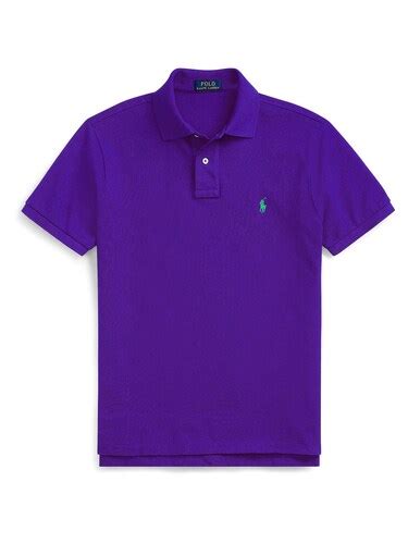 Buy Men Purple The Iconic Mesh Polo Shirt Online at The Collective ...