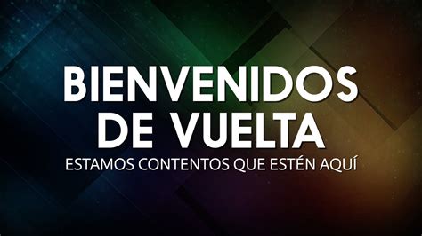 Ethereal Welcome Back Spanish | Motion Video Background