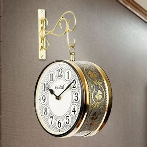 Buy CRAFTEL Metal Analog Double Sided Vintage English Roman Station ...