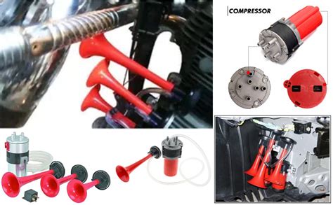 Vocado Bike 3 Pipe Air Pressure Horn-Suzuki Hayabusa : Amazon.in: Car ...