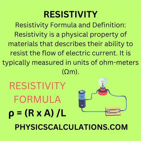 Resistance And Resistivity