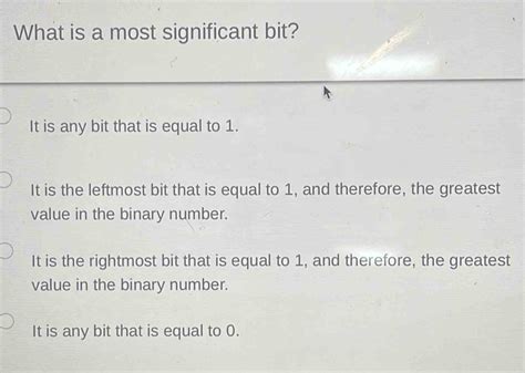 Image result for Most Significant Bit Number