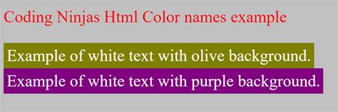 Image result for HTML Color Names