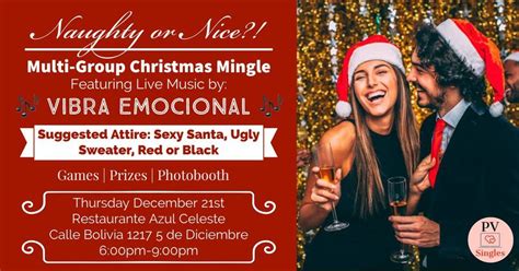Naughty or Nice?! ??? Multi-Group Christmas Mingle, Restaurante Azul ...