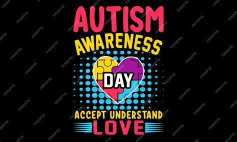 Premium Vector | Happy autism awareness day shirts design