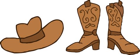 clip art cartoon cowboy boots #2650473