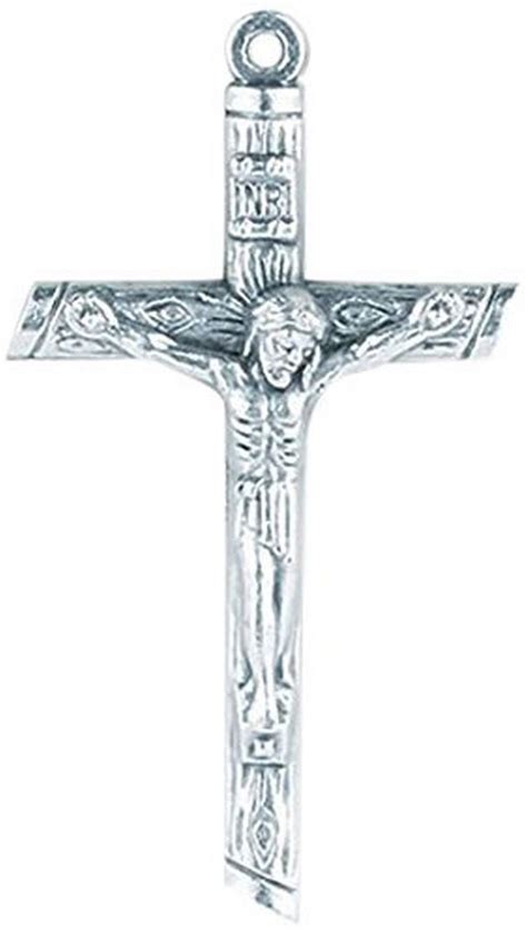 Buy StealStreet SS-Wjh-2101-42 Small Oxidized Log Crucifix, Silver ...