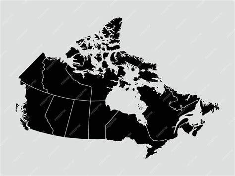 Premium Vector | Canada map with regions isolated on white background Map of canada Vector ...