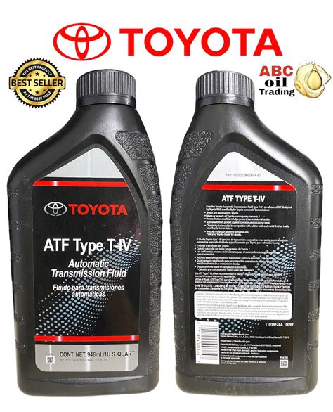 Genuine Toyota ATF Type T-IV Automatic Transmission Fluid 1Liter | Lazada PH