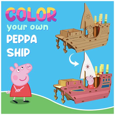 DIY Peppa Coloring Ship: Perfect Gift for 4-Year-Olds - Shop Now ...
